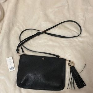 NWT Tory Burch Tassel Crossbody in Black